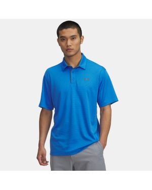 Under Armour Polo Tech Da Uomo Atlantis Pitch Grigio - Blu
