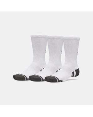 Under Armour Performance Tech 3-Pack Crew Socks Jet - White