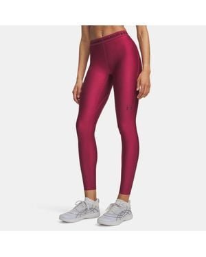 Under Armour Heatgear Leggings Claret Ox Blood - Red