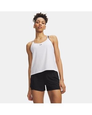 Under Armour Vanish Racerback Tanktop Für Damen Schwarz - Weiß