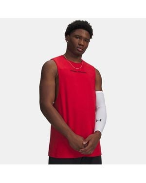Under Armour Hoops Training Tanktop Voor Rood Zwart