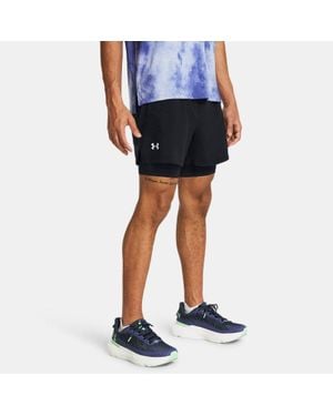 Under Armour Launch 2-In-1 5" Shorts Reflective - Blue