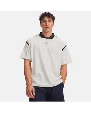 Under Armour Terrace Short Sleeve Jersey Stone Stone - White