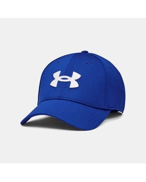 Under Armour Blitzing Low Kappe Aus Stretch Für Herren Royal Weiß - Blau