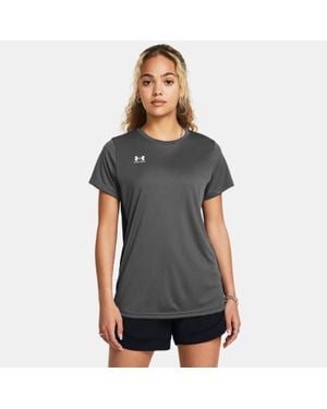Under Armour Maglia A Maniche Corte Challenger Training Da Donna Midnight Marino / Bianco - Blu