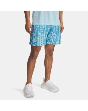 Under Armour Shorts Launch 7" Da Uomo Stream Riflettente - Blu