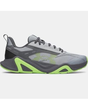 Under Armour Charged Commit Tr 5 Training Shoes Mod Castlerock Lumos Lime - Grey