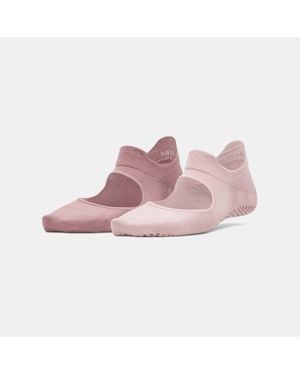 Under Armour Breathe Balance 2-Pack Socks Tourmaline Mist Halo - Pink