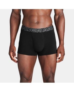 Under Armour Ua Performance Cotton 3" 3-pack Boxerjock - Black