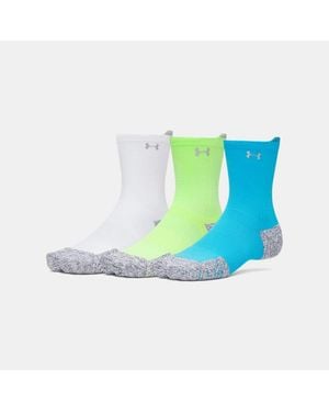 Under Armour Armourdry Run Cushion 3-Pack Mid-Crew Socks Capri Reflective - Blue