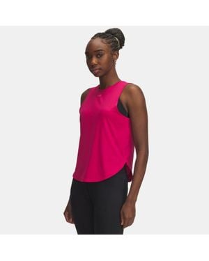Under Armour Canotta Launch Elite Da Donna Shaded Fuchsia Riflettente - Rosa