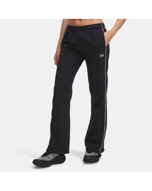 Under Armour Rival Fleece Piped Hose Für Damen Weiß - Schwarz