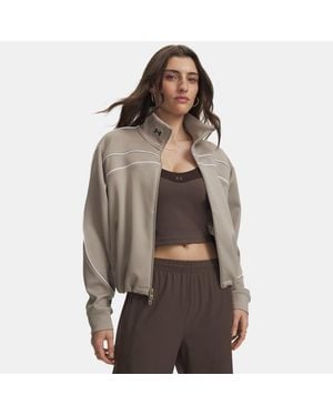 Under Armour Ua Knit Track Jacket - Brown