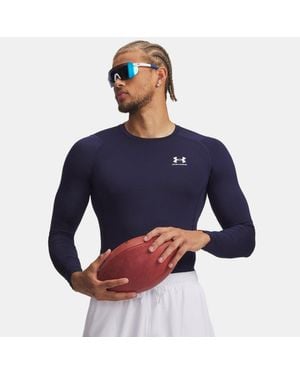 Under Armour Heat Gear Armour Long Sleeve Baselayer Top - Blue