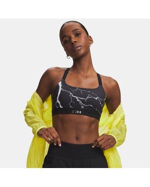 Under Armour Ua Hb Run Printed Sports Bra - Black