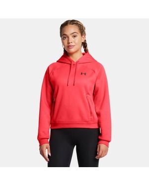 Under Armour Recycled Fleece Raglan Hoodie - Red