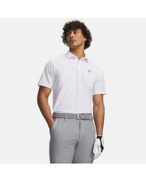 Under Armour Drive Chill Polo Castlerock - White
