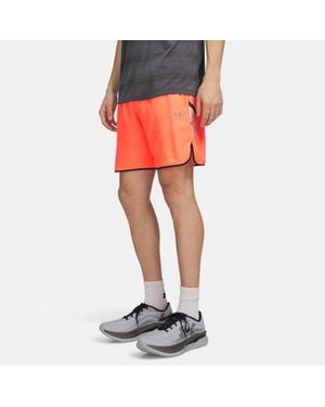 Under Armour Velociti Reflect 7" Shorts Electric Tangerine Reflective - Red
