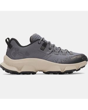 Under Armour Expanse Low Waterproof Trail Running Shoes Castlerock City Khaki Bayou - Grey