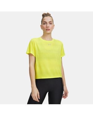 Under Armour Velociti Short Sleeve Flash Light Reflective - Yellow