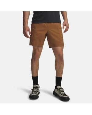 Under Armour Pantalón Corto Cargo Explor Hike Para Hombre Tundra Negro - Marrón
