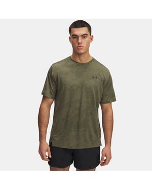 Under Armour Tech Vent Jacq Rd Short Sleeve Marine Od - Green