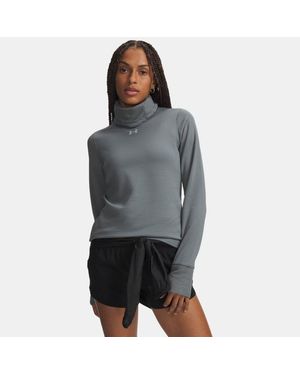 Under Armour Velociti Cold Weather Layer Longsleeve Voor Clay Groente Reflecterend - Grijs