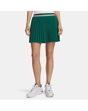 Under Armour Drive Pleated Skort Für Damen Campus Ivy Weiß Weiß - Grün