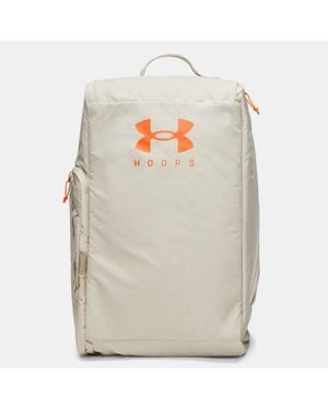 Under Armour Borsone Zaino Contain Duo Medium Khaki Base Team Arancione - Grigio