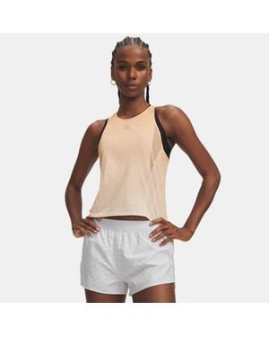 Under Armour Halo Run Tank Bloc Reflective - White