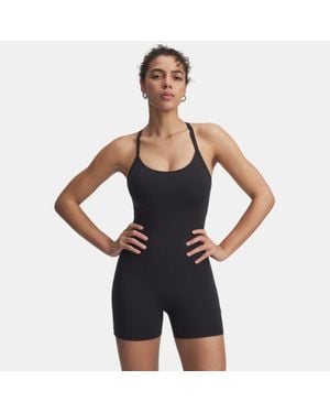 Under Armour Motion Korte Bodysuit Voor Zwart Jet Grijs - Blauw