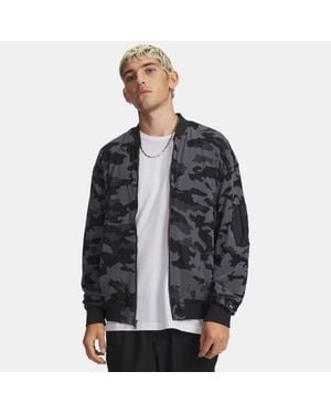 Under Armour Sport Utility Mesh Bomber Jacket - Black