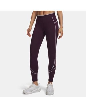 Under Armour Leggings Coldgear Elite Para Mujer Echo Reflectante - Morado