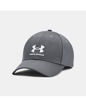 Under Armour Cappello Branded Adjustable Da Uomo Pitch Bianco - Grigio