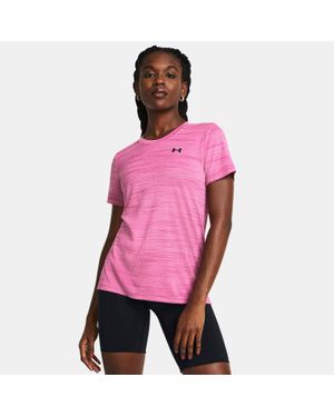 Under Armour Tech Tiger Short Sleeve Astro - Pink