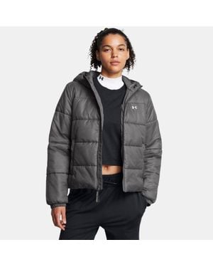 Under Armour Giacca Lightweight Insulated Da Donna Castlerock Bianco - Grigio
