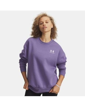Under Armour Icon Fleece Oversized Crew Luxe - Purple