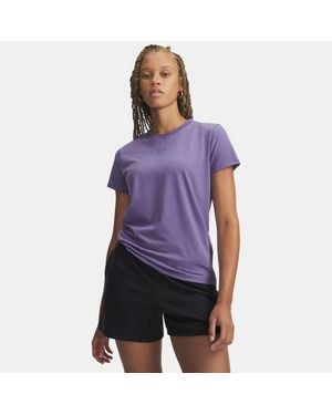 Under Armour Rival Core Short Sleeve Luxe - White