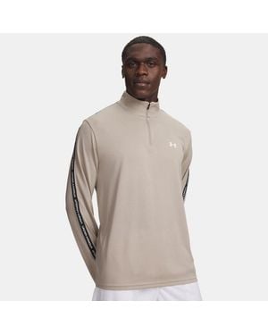 Under Armour Tech Taping ½ Zip Timberwolf Taupe - Brown