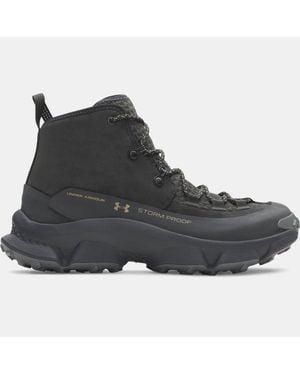 Under Armour Charged Expanse Mid Leather Waterproof Hiking Boots Anthracite Bayou 6 (Eu 40) - Black