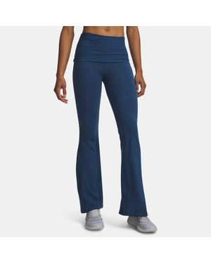 Under Armour Meridian Foldover Rib Flare Leggings Wham Wham - Blue