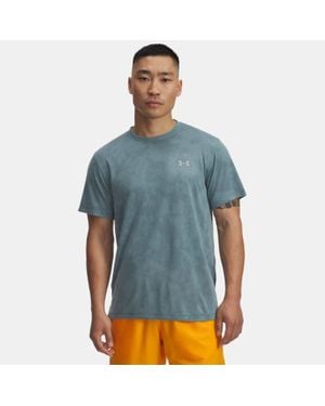 Under Armour Launch Camo Short Sleeve Serpentine Reflective - Blue