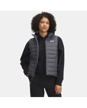 Under Armour Sportswear Gefüttert
Weste Für Damen Castlerock Weiß - Schwarz