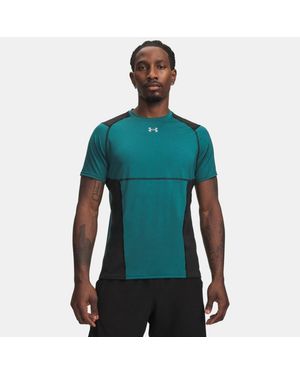 Under Armour Heatgear Elite Fitted Short Sleeve Rack Ultimate Reflective - Green