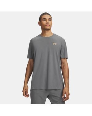 Under Armour Explor Trail Run Ultra Lightweight Short Sleeve Clay Bloc - Grey
