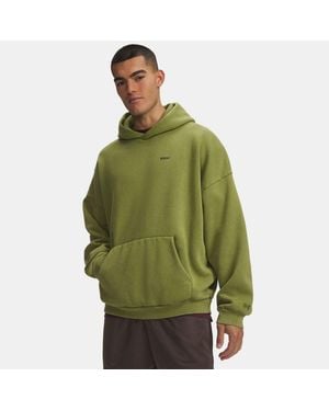 Under Armour Icon Heavyweight Fleece Washed Hoodie Warm - Green
