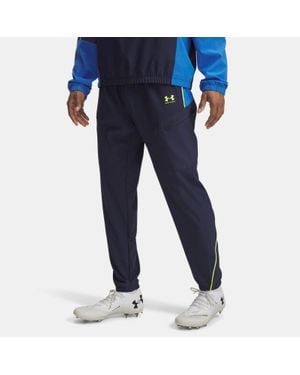 Under Armour Challenger Warmup Trousers Washed High Vis - Blue
