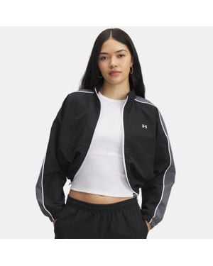 Under Armour Rival Swoven Jacket Castlerock - Black