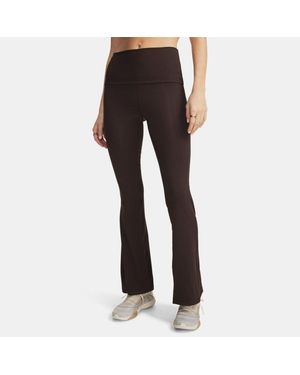 Under Armour Meridian Foldover Rib Flare Leggings Kona Kona - Black