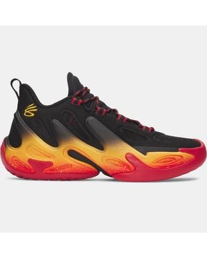 Under Armour Curry 13 Basketball Shoes Rouge Campus Or - Bleu